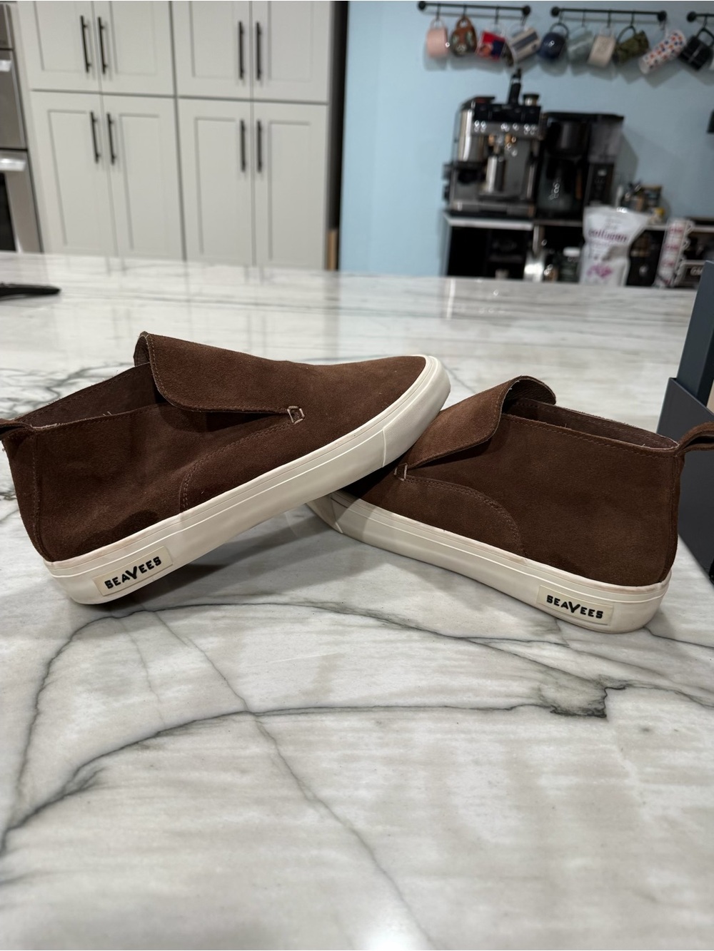 SeaVees Men’s Brown Suede Boat Shoe Sneakers